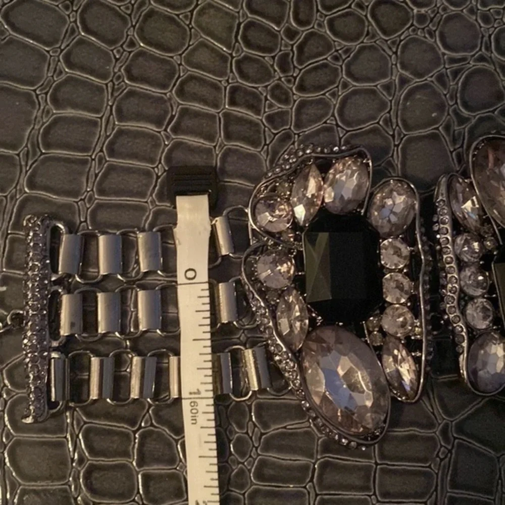 Purple Miriam Haskell Set 3pc Rare  edition Black Glass Clear Rhinestone